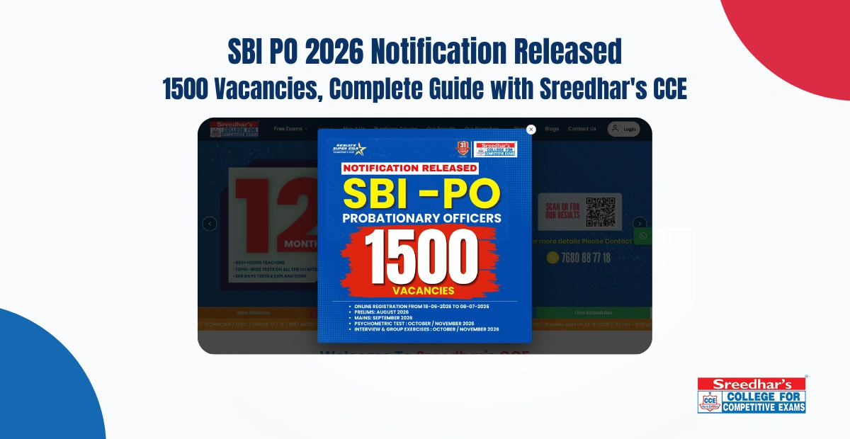 SBI PO 2026 Notification Released