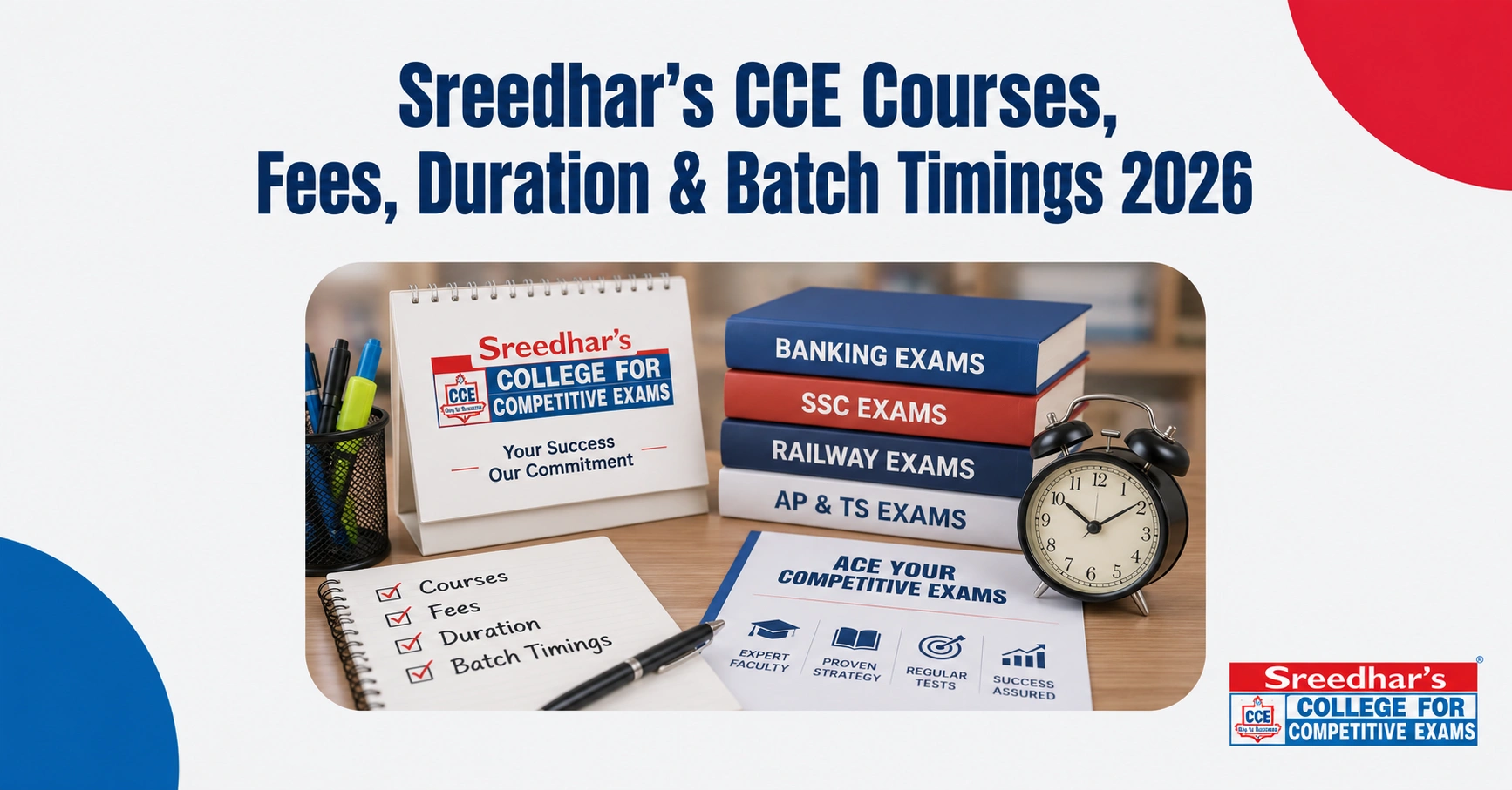 Sreedhar's CCE Courses, Fees, Duration & Batch Timings 2026
