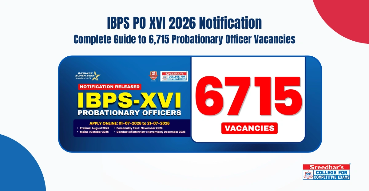 IBPS PO XVI 2026 Notification: Complete Guide to 6,715 Probationary Officer Vacancies