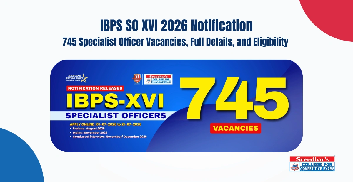 IBPS SO XVI 2026 Notification: 745 Specialist Officer Vacancies, Full Details, Eligibility and Preparation Guide