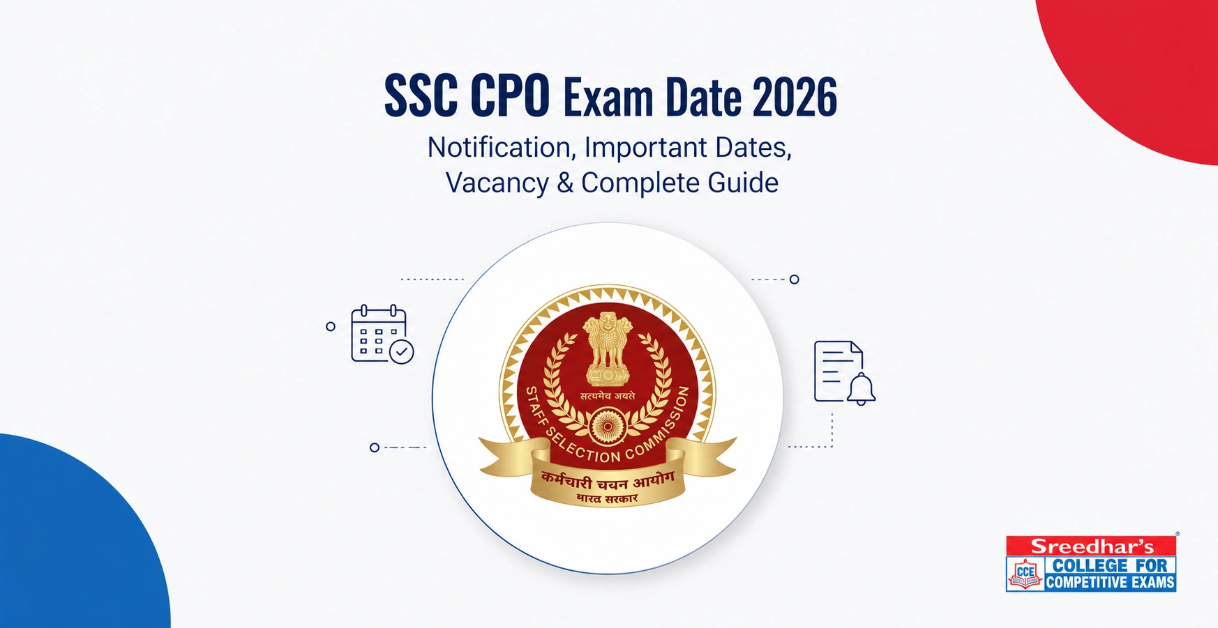 SSC CPO Exam Date 2026: Notification, Important Dates, Vacancy & Complete Guide