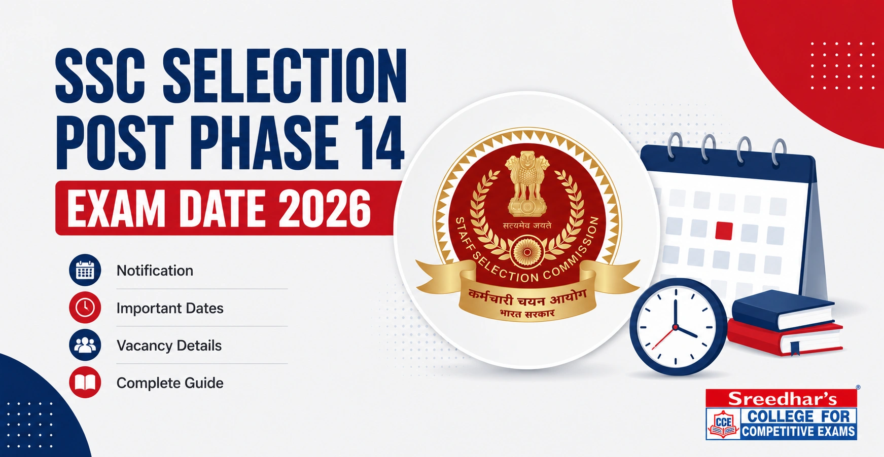 SSC Selection Post Phase 14 Exam Date 2026: Notification, Important Dates, Vacancy & Complete Guide