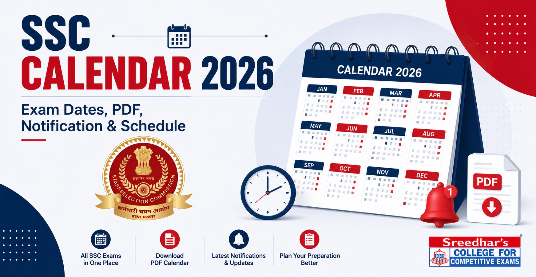 SSC Calendar 2026: Exam Dates, PDF, Notification & Schedule