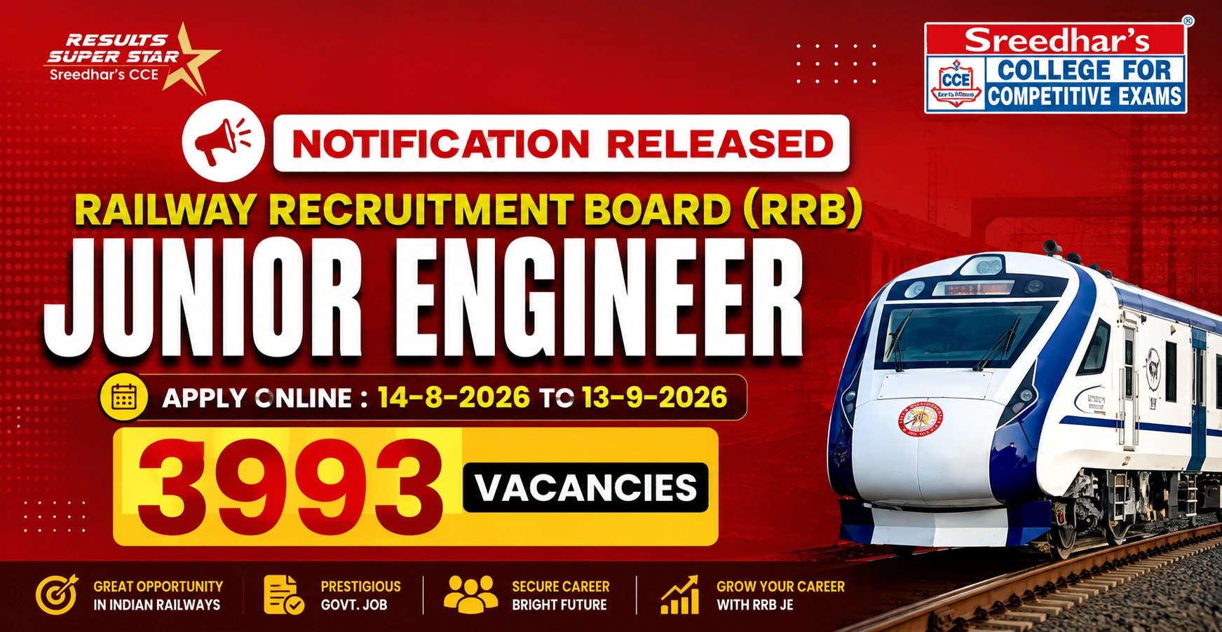RRB JE Recruitment 2026 (CEN 04/2026)