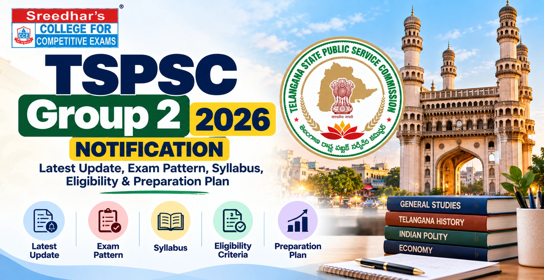 TSPSC Group 2 2026 Notification: Latest Update, Exam Pattern, Syllabus, Eligibility & Preparation Plan